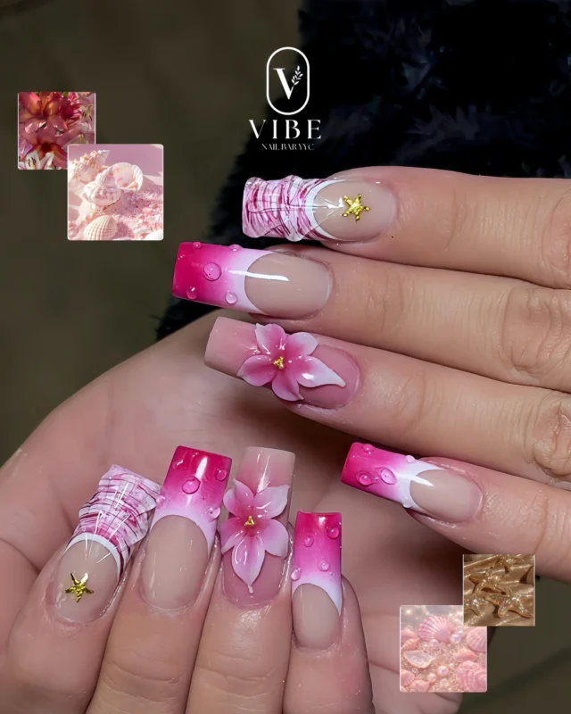 Lily-inspired, handcrafted at Vibe ðŸŒ·
The kind of nails that make you look down at your hands all day.

Book your appointment today . Let our expert bring your nail vision to lifeâœ¨
â€”â€”
VIBE NAIL BAR YYC
ðŸ“ 5751 Signal Hill Centre SW, Calgary, AB T3H 3P8
ðŸ“ž(403) 719-6899 
ðŸŒvibenailbaryyc.com 

#yycnailart #yycnails #calgarynails #nailart #springnails