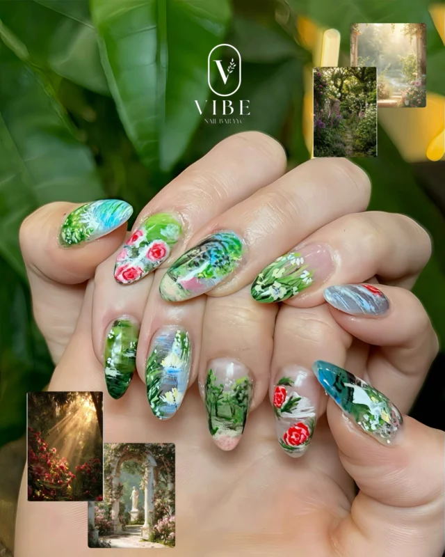 A secret garden at your fingertips ðŸŒ¿

Soft florals, lush greenery, and hand-painted details that turn every nail into a work of art.

#yycnails #calgarynails #nailart #luxurynails #flowernails